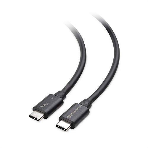 [Intel 썬더볼트 인증된] Cable Matters 40Gbps USB4 썬더볼트 4 케이블 8K 비디오 and 100W 충전 in 2.6 ft - Backwards 호환가능한 썬더볼트 3 and USB-C