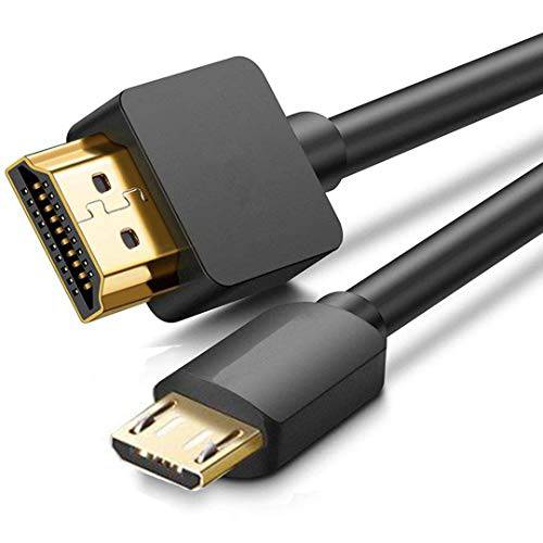 HDMI to 마이크로 USB 케이블, 1.5M/ 5ft 마이크로 USB to Hdmi 케이블 어댑터 Male 충전 케이블 컨버터, 변환기 커넥터 케이블 by Guoxu - 1.5M