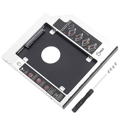 알루미늄 SATA HDD SSD 인클로저 하드 디스크 드라이브 베이 캐디, 9.5mm 듀얼 부트 광학 DVD 어댑터 노트북