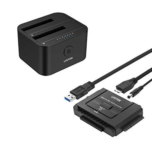 [번들,묶음] Unitek USB 3.0 to IDE and SATA 컨버터, 변환기 and 타입 C 하드디스크 탈부착 스테이션