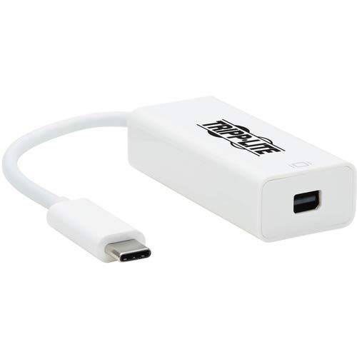 Tripp 라이트 USB C to 미니디스플레이포트, 미니 DP 어댑터 케이블 w 이퀄라이저 8K 화이트 6in (U444-06N-MDP8W)