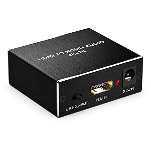4K HDMI 오디오 분리기 컨버터, 변환기, 1080P HDMI to HDMI+  오디오 ( SPDIF+ RCA 스테레오) 오디오 분배기 어댑터