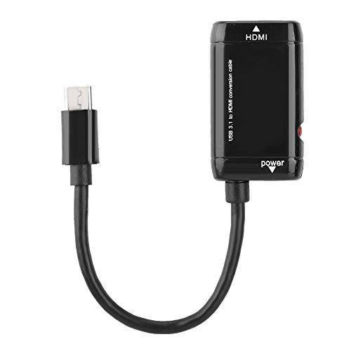 Richer-R USB C to HDMI, USB-C 타입 C to HDMI 어댑터 USB 3.1 케이블 MHL 안드로이드 폰 태블릿, 태블릿PC, USB HDMI 어댑터 지원 10Gbps USB 3.1 울트라 고속 스탠다드.