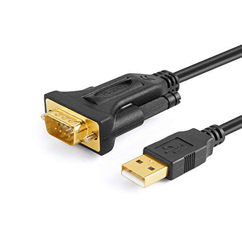 CableCreation USB to RS232 Serial 케이블 10FT, DB9 어댑터 (PL2303 칩셋) 지원 Cashier 레지스터, 모뎀, 스캐너, 디지털 카메라, CNC etc, 3M/ 블랙