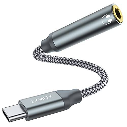 JXMOX USB 타입 C to 3.5mm 헤드폰 잭 어댑터, 오디오 어댑터 USB C to Aux 동글 케이블 케이블 호환가능한 픽셀 4 3 2 XL, 삼성 갤럭시 S21 S20 울트라 S20+ 노트 20 10 S10 S9 플러스, 아이패드 프로/ 에어 4