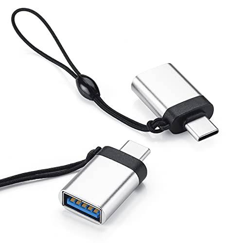 FACATH USB C to USB 어댑터 2 팩, 실버 USB-C to USB 3.0 어댑터, 썬더볼트 3 to USB Female 어댑터 OTG High-Speed 데이터 전송 맥북 프로 2020, 아이패드 프로 2020 and More 타입 C 디바이스