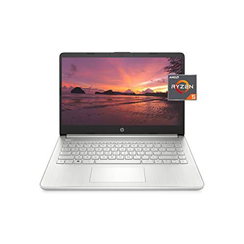 HP 14 노트북, AMD 라이젠 5 5500U, 8 GB 램, 256 GB SSD 스토리지, 14-inch 풀 HD 디스플레이, 윈도우 10 홈, Thin&  휴대용, Micro-Edge& Anti-Glare 스크린, 롱 배터리 Life (14-fq1021nr, 2021)