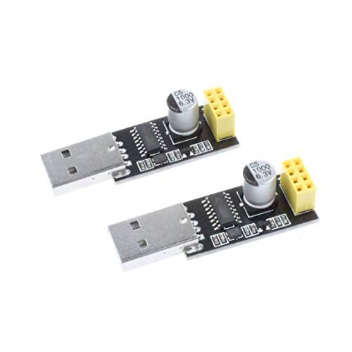 NOYITO CH340 USB to ESP8266 Serial 무선 개발 보드 무선 ESP8266 와이파이 어댑터 모듈 (팩 of 2)