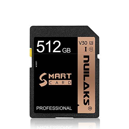 SD 카드 512GB 메모리 카드 플래시 메모리 카드 Class 10 고속 세큐리티 디지털 메모리 카드 블로거, 영화제작자,  사진작가&  컨텐츠 큐레이터 512GB…