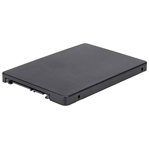 Wendry 하드디스크 인클로저, 미니 PCIe/ m SATA SSD to 2.5inch SATA 어댑터 외장 노트북 하드디스크 케이스, 하이 호환가능한 Computer(Black)