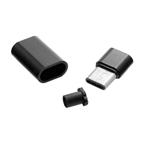 Cablecc 5set DIY 24pin USB 3.1 타입 C USB-C Male 플러그 커넥터 SMT 타입 블랙 하우징 커버