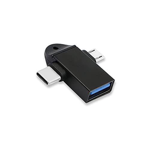 PNGKNYOCN 2 in 1 OTG 컨버터, 변환기 USB 3.0 to 마이크로 USB and 타입 C 어댑터 휴대용 휴대폰 or 태블릿