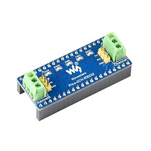 waveshare 2-Channel RS232 모듈 라즈베리 파이 Pico, UART to RS232 Mutual 변환 모듈 Incorporates RS232 트랜시버 SP3232EEN, Using UART 버스, Baudrate up to 912600bps