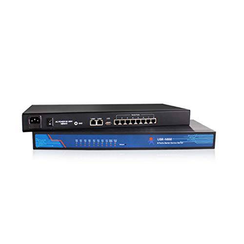 USR-N668 8 포트 Serial 포트 디바이스 RS232/ RS485/ RS422 Serial to 이더넷 컨버터 모듈 지원 TCP 서버/ UDP Client