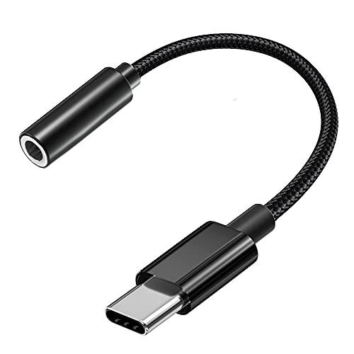 USB C to 3.5mm 오디오 어댑터, 타입 C 헤드폰 잭 어댑터 to Aux 오디오 동글 케이블 케이블 호환가능한 삼성 갤럭시 S21 S20 울트라 S20+ 노트 20 10 S10 S9 플러스 아이패드 프로, 픽셀 4 3 2 XL