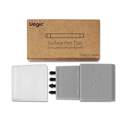 Uogic 서피스 펜 팁 4PCS 교체용 키트 (HB/ HB/ 2H/ H) 마이크로소프트 서피스 프로 5 펜 Tips(2017), 서피스 프로 4 펜 팁
