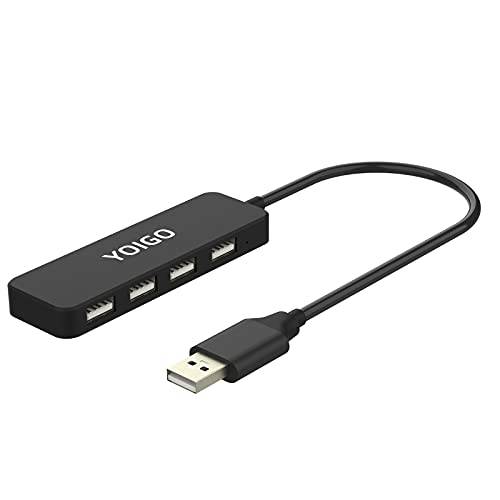 YOIGO 4 포트 USB 2.0 허브 슬림 One-to-Four USB 분배기 연장