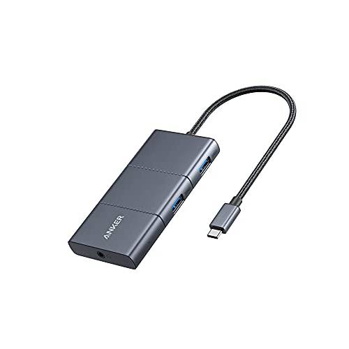Anker USB C 허브, PowerExpand 6-in-1 USB-C 어댑터,  4K@60Hz HDMI, 100W 파워 Delivery, 10 Gbps USB C and 2 USB A 포트, SD 카드 리더, 리더기 and 3.5mm 오디오, 맥북 에어, 맥북 프로, XPS, and More