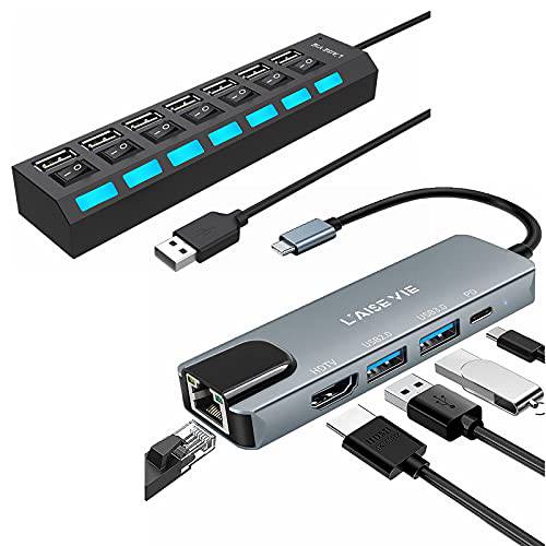 적용가능한 USB 3.0, USB 2.0 USB-C 포트 HDMI 포트 RJ45 이더넷 포트 PD 100W 고속충전 포트