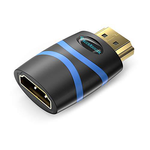 BlueRigger 4K HDMI CEC 적은 어댑터 (4K, UHD, Arc, 1080p,  이더넷) - HDMI Male to Female 어댑터 is 호환가능한 HDTV, TV 스틱, 게임 콘솔, 노트북 and More