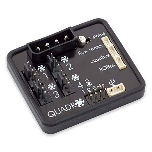 Aqua 컴퓨터 Quadro PWM 팬 컨트롤러 은은한/ 백라이트 커넥터