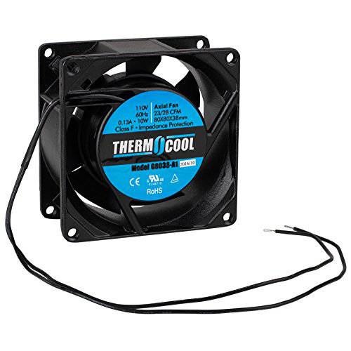 Thermocool Axial 쿨링 팬 110V 23CFM 3.15 X 3.15