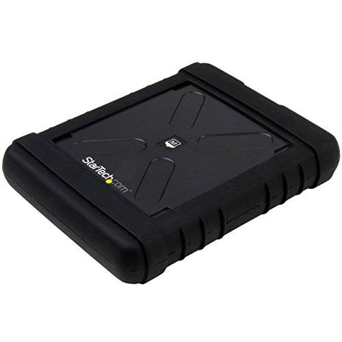 StarTech.com USB 3.0 to 2.5 SATA SSD/ HDD 인클로저 - UASP 강화 외장 하드디스크 인클로저 - MIL-STD-810G Rated 케이스 (S251BRU33)