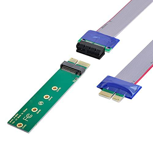 ChenYang CY NVME AHCI NGFF M-Key SSD to PCI-E 3.0 1x x1 버티컬 어댑터 PCI-E x1 Male to Female 연장 케이블