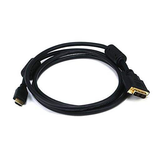 Monoprice 6ft 28AWG 고속 HDMI to DVI 어댑터 케이블 w/  페라이트 코어 - 블랙