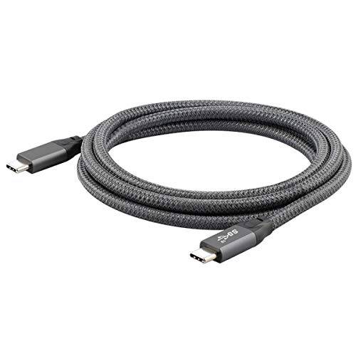 Cablecc 10Gbps USB-C USB 3.1 타입 C Gen2 Male to Male 데이터 비디오 100W 케이블 E-Marker  태블릿, 태블릿PC&  폰&  노트북 1M