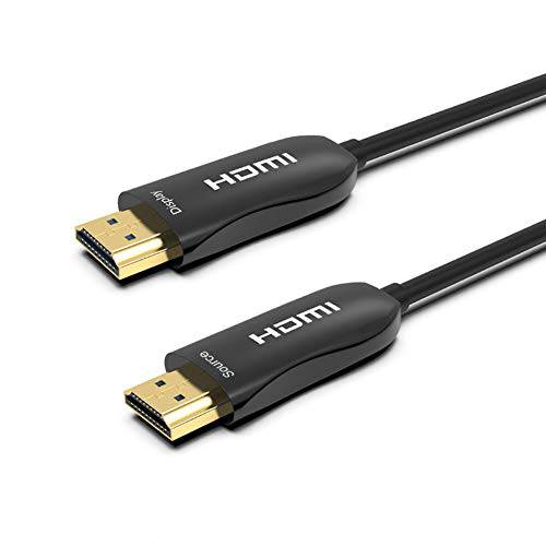 4K 파이버 Optic High-Speed HDMI 케이블 200 Feet (18.2 Gpbs - 4k/ 60Hz), 지원 이더넷, 3D, 4K 60Hz Dobly 비전 HDR10, HDCP2.2, 4:4:4 and ARC HDMI 2.0