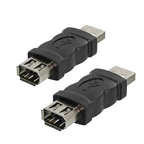ANiceSeller Firewire IEEE 1394 6 핀 Female to USB Male 어댑터 변환기 2pcs