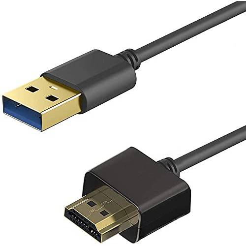 USB to HDMI 케이블, Ankky USB 2.0 Male to HDMI Male 충전기 케이블 분배기 어댑터 - 2M/ 6.6ft