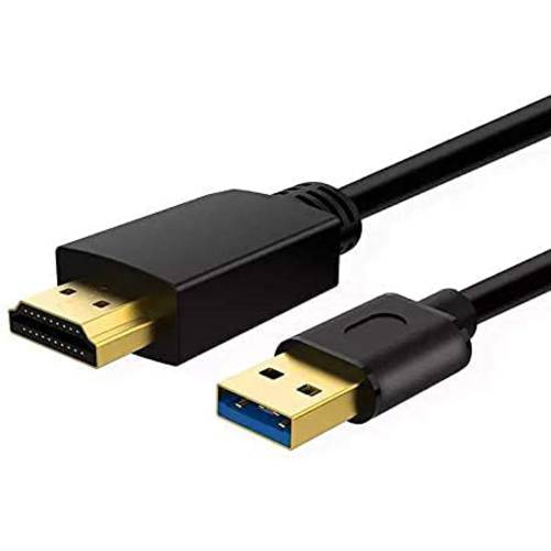 USB to HDMI 어댑터 케이블 Mac iOS 윈도우 10/ 8/ 7/ Vista/ XP, USB 3.0 to HDMI Male HD 1080P 모니터 디스플레이 오디오비디오, AV 컨버터, 변환기 케이블 케이블 - 2M
