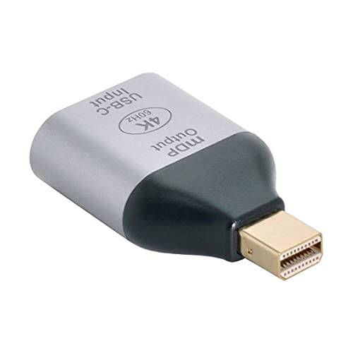 ChenYang CY USB C to 미니디스플레이포트, 미니 DP 컨버터, 변환기 USB 3.1 타입 C Female Source to 미니디스플레이포트, 미니 DP 싱크대 HDTV 어댑터 4K 60hz 1080P  태블릿, 태블릿PC&  폰&  노트북
