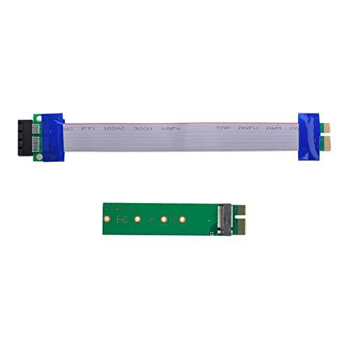 NFHK NGFF M-Key NVME AHCI SSD to PCI-E 3.0 1x x1 버티컬 어댑터 케이블 Male to Female 연장