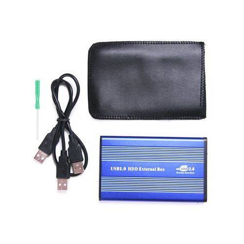 SANOXY USB 2.0 외장 2.5-Inch IDE HDD 인클로저 케이스  노트북 - 블루