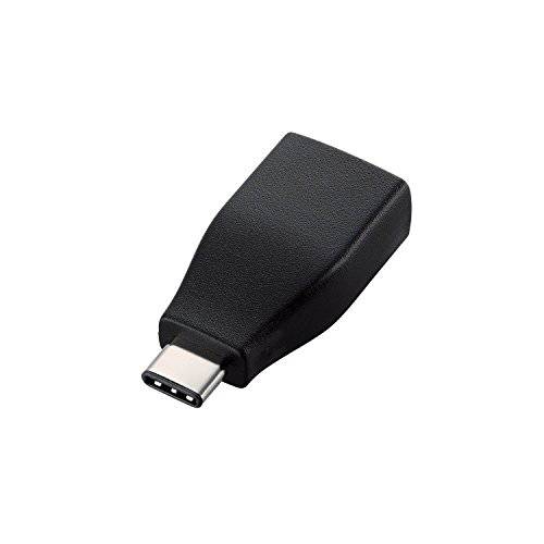 ELECOM USB-C 변환 어댑터 C-A Female [블랙] USB3-AFCMADBK (Japan 수입)