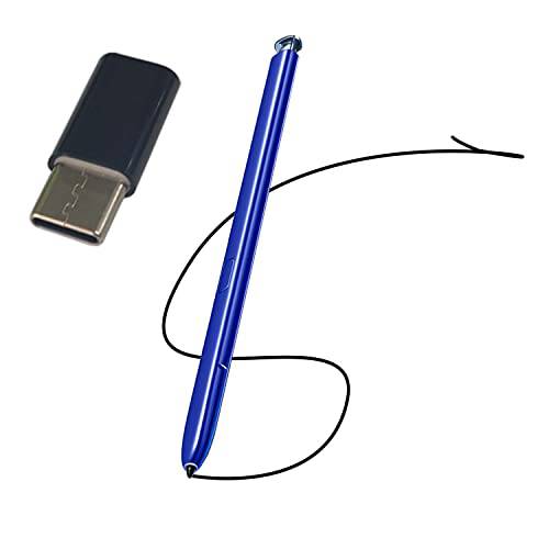 Aura 글로우 실버 갤럭시 노트 10 펜 교체용 갤럭시 노트 10 Note10 플러스 노트 10+ 5G 스타일러스펜, 터치펜 터치 S 펜 (Without 블루투스)+ Type-C 어댑터