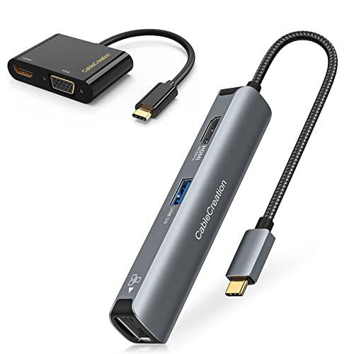 5-in-1 USB C 허브 멀티포트 어댑터, CableCreation USB C 허브 4K 60Hz