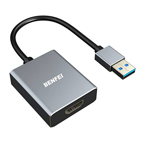 BENFEI USB 3.0 to HDMI 어댑터, USB 3.0 to HDMI Male to Female 어댑터
