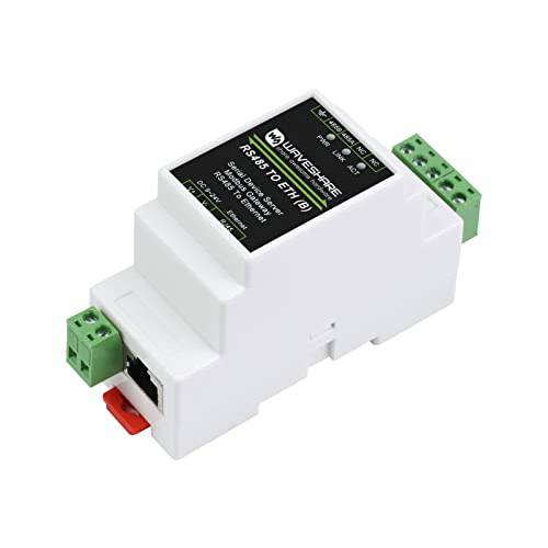Waveshare 산업용 Serial 서버 RS485 to RJ45 이더넷 TCP/ IP to Serial Rail-Mount 지원