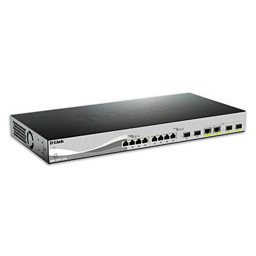 D-Link 시스템 12-Port 10GBASE-T 웹 스마트 스위치& 2 SFP+  포트& 2 10GBASE-T/ SFP+ 콤보 포트 (DXS-1210-12TC)
