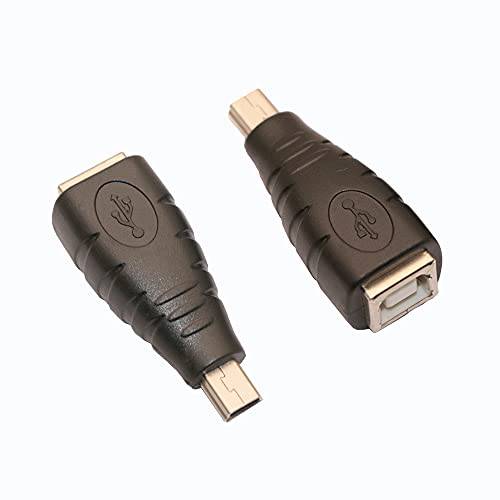 USB 2.0 타입 B to 미니 USB 5-Pin 타입 B Female/ Male 어댑터 - 2 팩