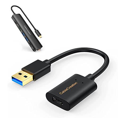 Bundle-2 아이템: USB 3.1 USB C Female to USB Male 어댑터 케이블 5Gbps+ 7-in-1 USB-C 허브 멀티포트 어댑터 100W PD