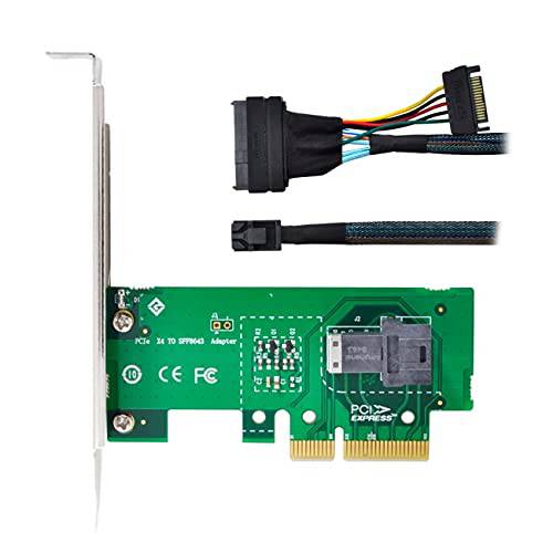 Cablecc PCI-E 3.0 4.0 to SFF-8643 카드 어댑터 and U.2 U2 SFF-8639 NVME PCIe SSD 케이블 메인보드 SSD