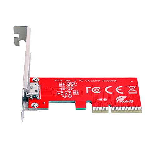 Cablecc PCI-E 3.0 Express 4.0 x4 to Oculink 외장 SFF-8612 SFF-8611 Host 어댑터 PCIe SSD 브라켓