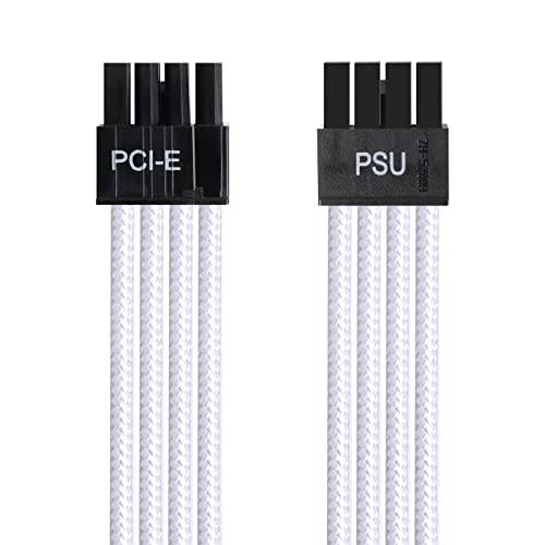 PSU 8 핀 to 6+ 2 핀 PCIE Sleeved 케이블, Male to Male GPU 케이블 Seasonic 포커스 프라임 ASUS ROG 토르 Strix 모듈식 파워 서플라이 (65cm)