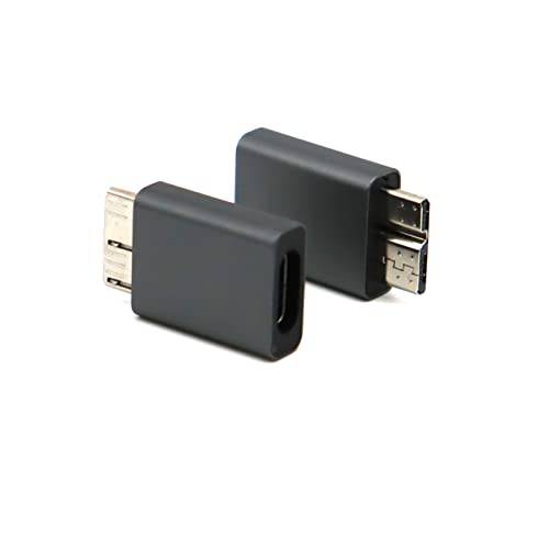 LOKEKE USB 3.1 타입 C to 마이크로 B USB 3.0 어댑터, USB 3.1 C Female to USB 3.0 마이크로 B Male 어댑터 컨버터, 변환기  하드디스크 노트북 폰 카메라