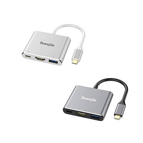 USB C to HDMI 멀티포트 어댑터 USB 3.1 썬더볼트 3 to HDMI 4K HDMI 출력 USB 3.0 포트 USB 충전 포트 호환가능한 맥북/ 맥북 프로/ 맥북 에어 2019/ 2018 아이패드 프로 2018/ 19 삼성 S20/ S10/ S